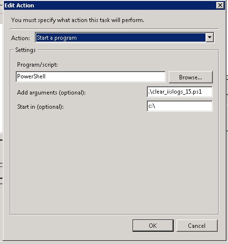 Scheduling a PowerShell script… with arguments
